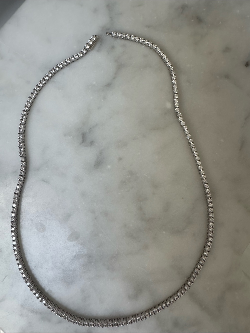 18” dainty tennis necklace by MB Styles